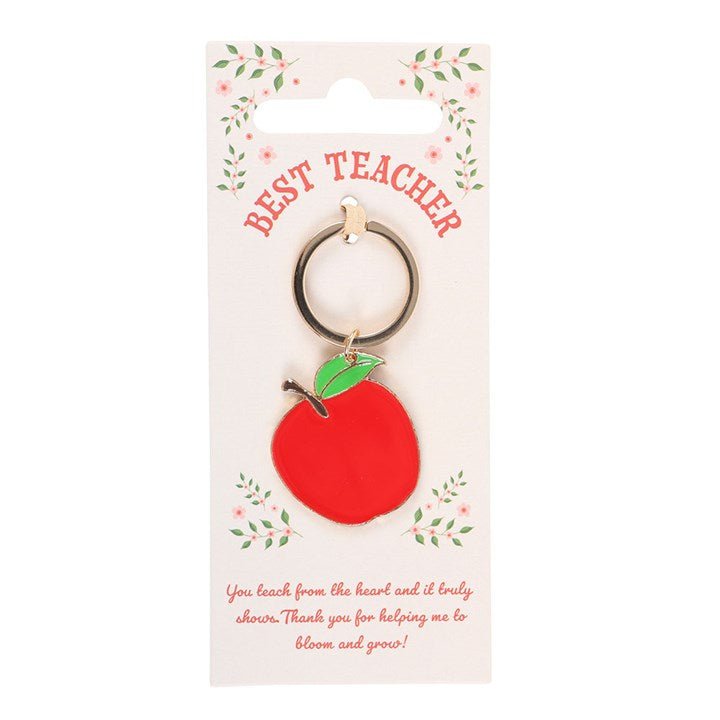 Best Teacher Apple Keyring | Inspired Creative Gifts | UK Supplier