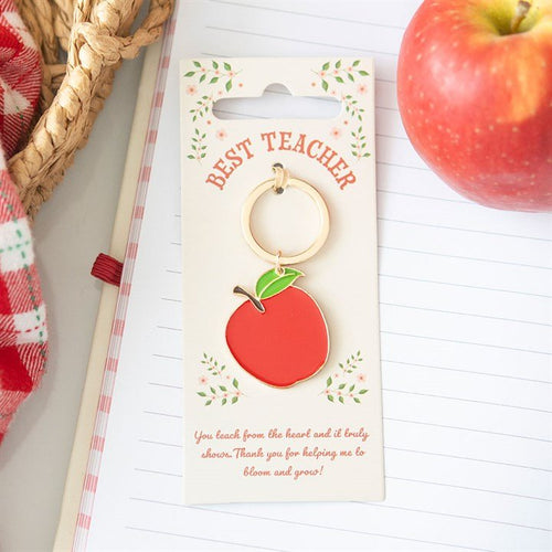 Best Teacher Apple Keyring | Inspired Creative Gifts | UK Supplier