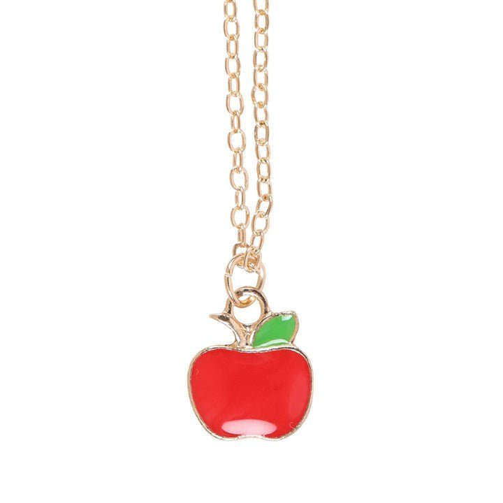 Best Teacher Apple Necklace on Greeting Card | Inspired Creative Gifts | UK Supplier