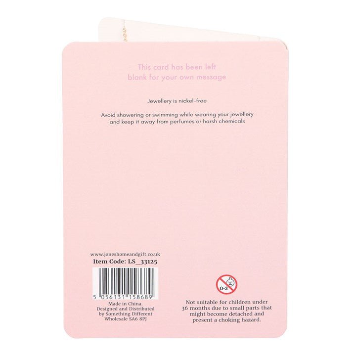 Bestie Enamel Heart Necklace Greeting Card | Inspired Creative Gifts | UK Supplier