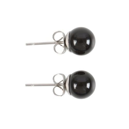 Black Agate Semi Precious Crystal Earrings | Inspired Creative Gifts | UK Supplier