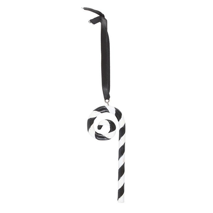 Black and White Candy Cane Hanging Ornament | Inspired Creative Gifts | UK Supplier