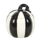 Black and White Striped Pumpkin Oil Burner | Inspired Creative Gifts | UK Supplier