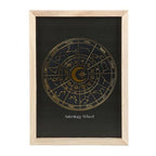 Black Astrology Wheel Framed Wall Art Print | Inspired Creative Gifts | UK Supplier