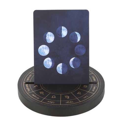 Black Astrology Wheel Tarot Card Stand | Inspired Creative Gifts | UK Supplier