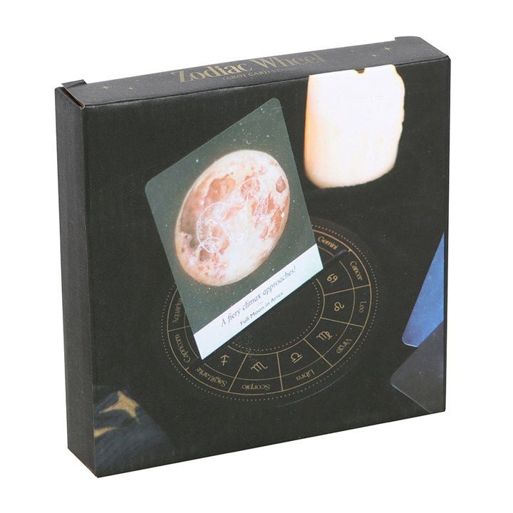Black Astrology Wheel Tarot Card Stand | Inspired Creative Gifts | UK Supplier