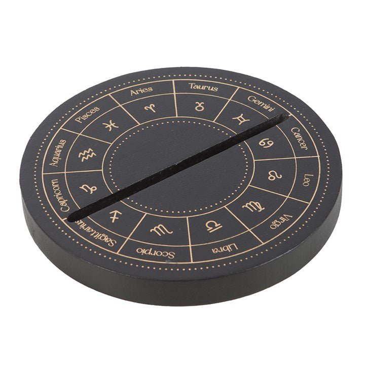 Black Astrology Wheel Tarot Card Stand | Inspired Creative Gifts | UK Supplier