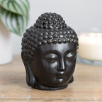 Black Buddha Head Oil Burner | Inspired Creative Gifts | UK Supplier