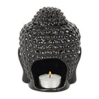 Black Buddha Head Oil Burner | Inspired Creative Gifts | UK Supplier