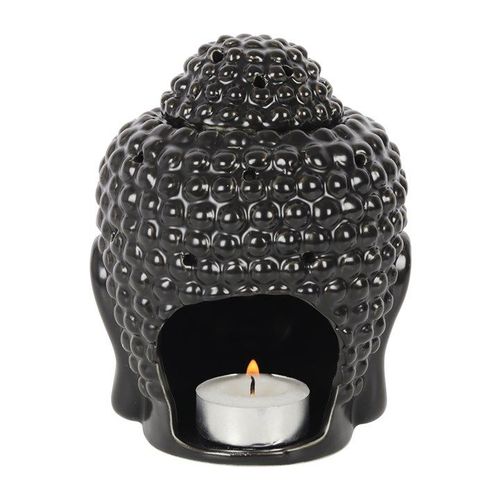 Black Buddha Head Oil Burner | Inspired Creative Gifts | UK Supplier