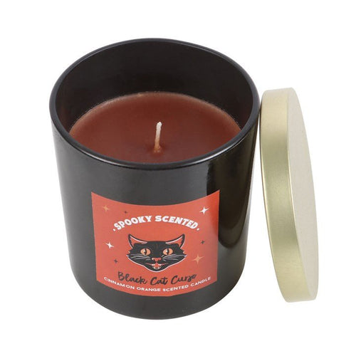 Black Cat Curse Cinnamon Orange Candle | Inspired Creative Gifts | UK Supplier