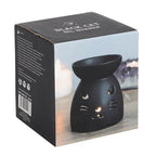 Black Cat Cut Out Oil Burner and Wax Warmer | Inspired Creative Gifts | UK Supplier