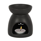 Black Cat Cut Out Oil Burner and Wax Warmer | Inspired Creative Gifts | UK Supplier