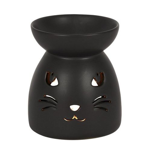 Black Cat Cut Out Oil Burner and Wax Warmer | Inspired Creative Gifts | UK Supplier