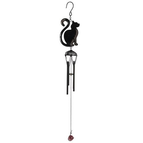 Black Cat Profile Windchime | Inspired Creative Gifts | UK Supplier