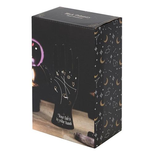 Black Ceramic Palmistry Hand Ornament | Inspired Creative Gifts | UK Supplier