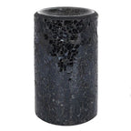 Black Crackle Glass Pillar Oil Burner and Wax Warmer | Inspired Creative Gifts | UK Supplier