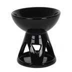 Black Deep Bowl Oil Burner and Wax Warmer | Inspired Creative Gifts | UK Supplier