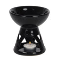Black Deep Bowl Oil Burner and Wax Warmer | Inspired Creative Gifts | UK Supplier