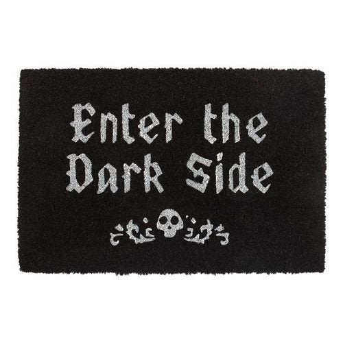 Black Enter The Dark Side Coir Doormat | Inspired Creative Gifts | UK Supplier