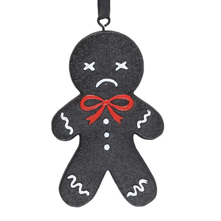 Black Gingerdead Man Hanging Ornament | Inspired Creative Gifts | UK Supplier
