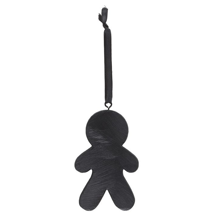 Black Gingerdead Man Hanging Ornament | Inspired Creative Gifts | UK Supplier