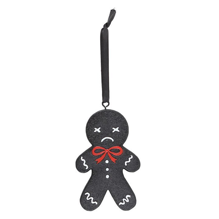 Black Gingerdead Man Hanging Ornament | Inspired Creative Gifts | UK Supplier