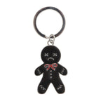 Black Gingerdead Man Keyring | Inspired Creative Gifts | UK Supplier