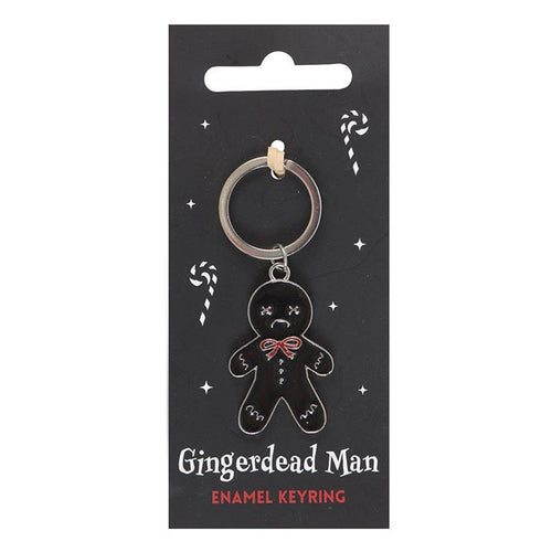 Black Gingerdead Man Keyring | Inspired Creative Gifts | UK Supplier