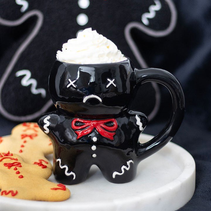 Black Gingerdead Man Mug | Inspired Creative Gifts | UK Supplier