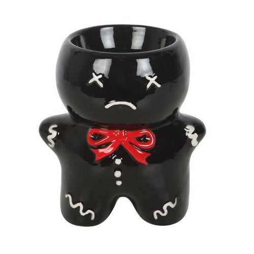 Black Gingerdead Man Oil Burner and Wax Warmer | Inspired Creative Gifts | UK Supplier