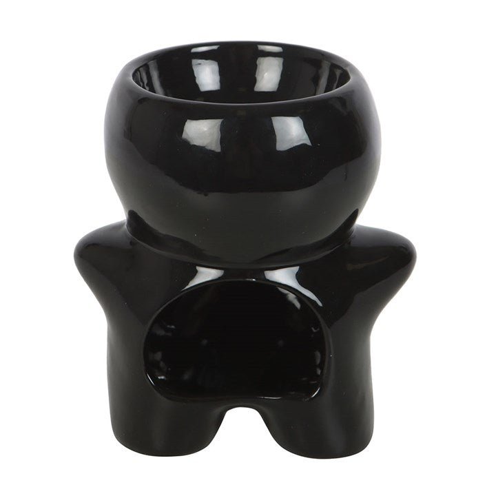Black Gingerdead Man Oil Burner and Wax Warmer | Inspired Creative Gifts | UK Supplier