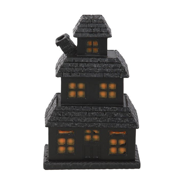 Black Haunted House Incense Cone Holder | Inspired Creative Gifts | UK Supplier