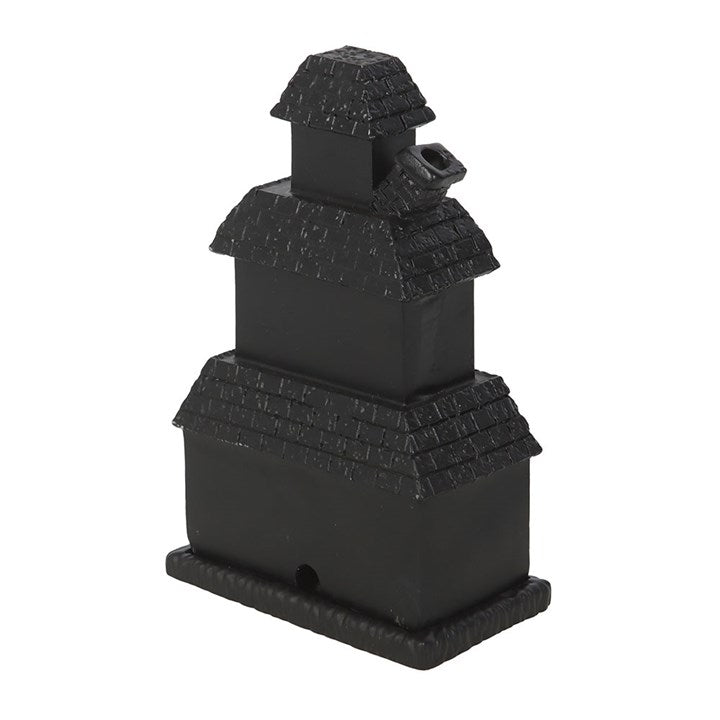 Black Haunted House Incense Cone Holder | Inspired Creative Gifts | UK Supplier