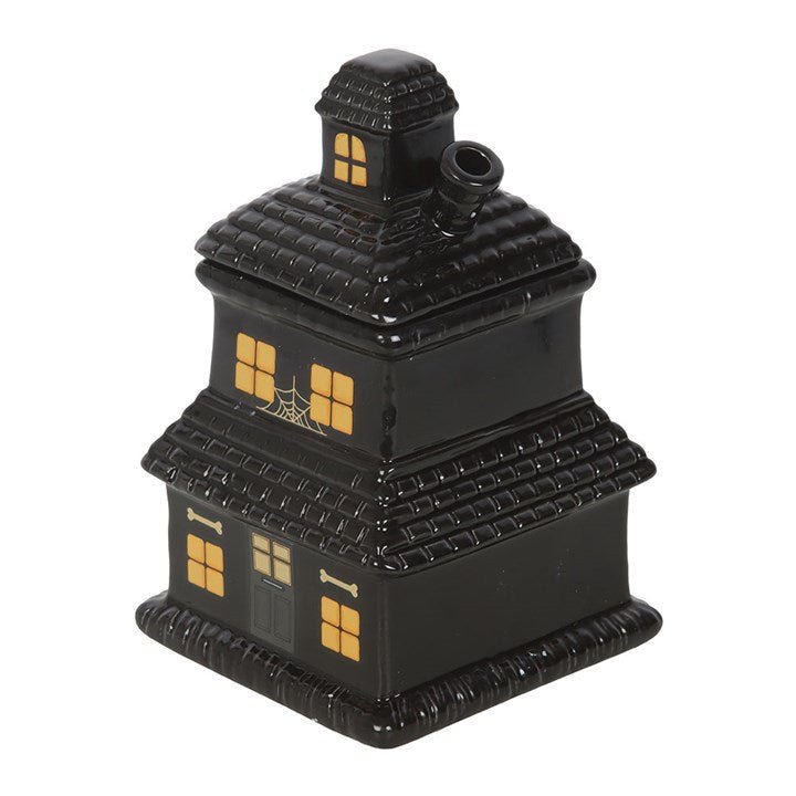 Black Haunted House Oil Burner and Wax Warmer | Inspired Creative Gifts | UK Supplier