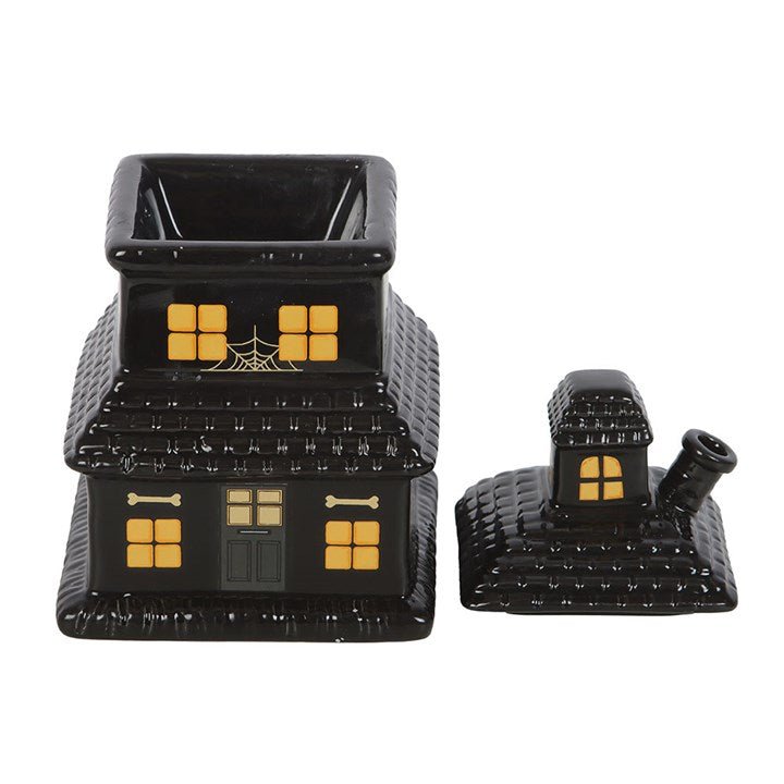 Black Haunted House Oil Burner and Wax Warmer | Inspired Creative Gifts | UK Supplier