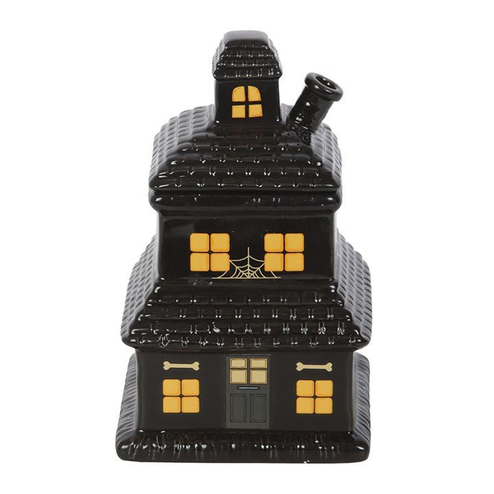Black Haunted House Oil Burner and Wax Warmer | Inspired Creative Gifts | UK Supplier