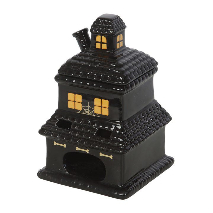 Black Haunted House Oil Burner and Wax Warmer | Inspired Creative Gifts | UK Supplier