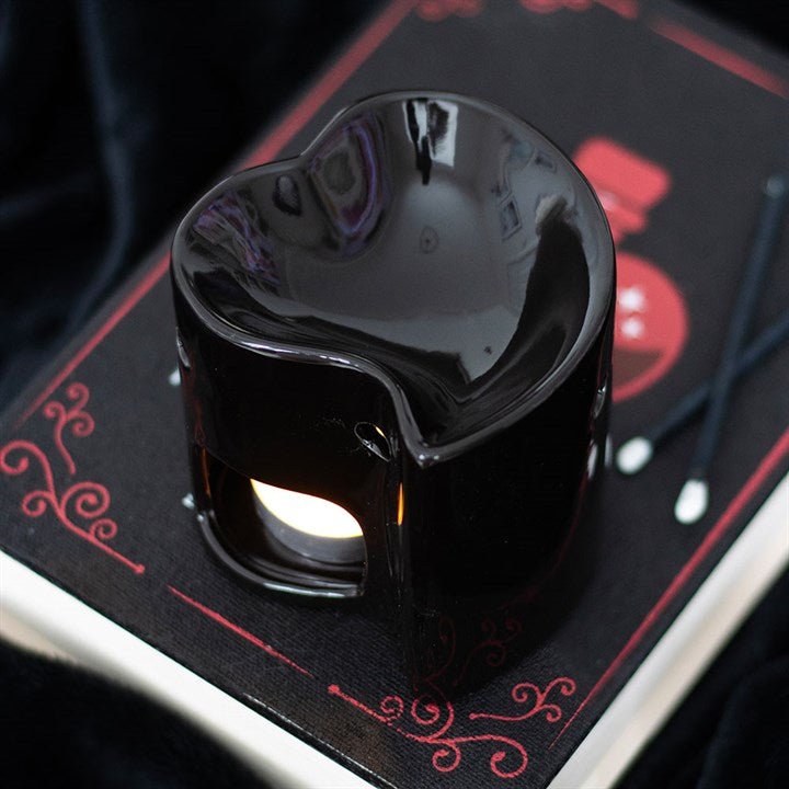 Black Heart Oil Burner and Wax Warmer | Inspired Creative Gifts | UK Supplier