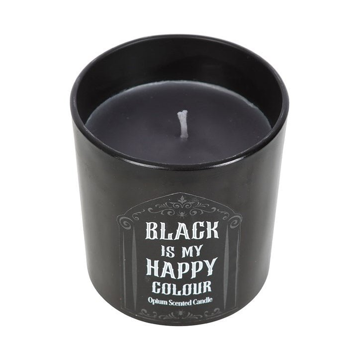 Black is My Happy Colour Opium Candle | Inspired Creative Gifts | UK Supplier