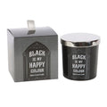 Black is My Happy Colour Opium Candle | Inspired Creative Gifts | UK Supplier