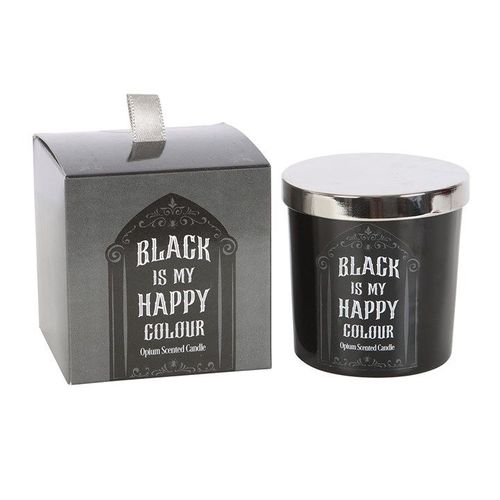Black is My Happy Colour Opium Candle | Inspired Creative Gifts | UK Supplier