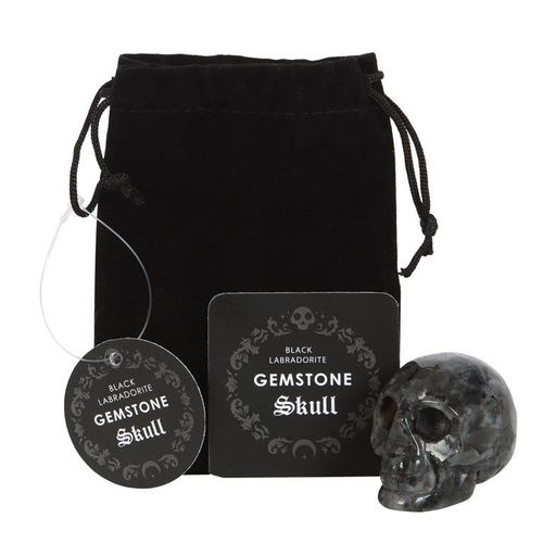 Black Labradorite Crystal Skull | Inspired Creative Gifts | UK Supplier