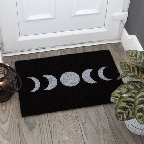 Black Moon Phase Doormat | Inspired Creative Gifts | UK Supplier