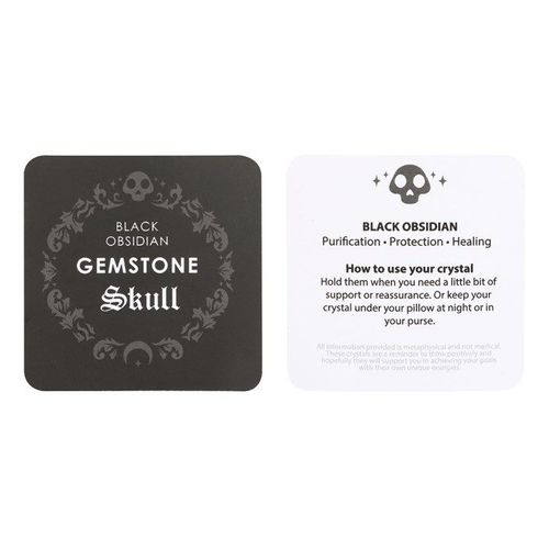 Black Obsidian Crystal Skull | Inspired Creative Gifts | UK Supplier