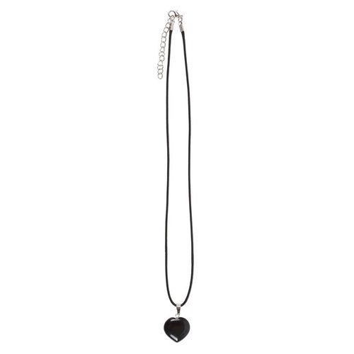 Black Obsidian Healing Crystal Heart Necklace | Inspired Creative Gifts | UK Supplier