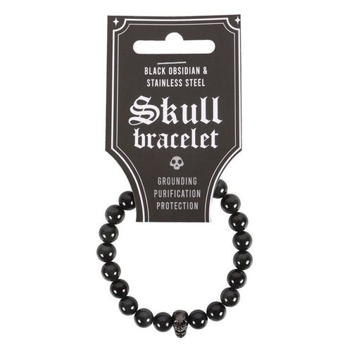 Black Obsidian Skull Bracelet | Inspired Creative Gifts | UK Supplier