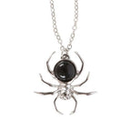 Black Obsidian Spider Pendant Necklace | Inspired Creative Gifts | UK Supplier