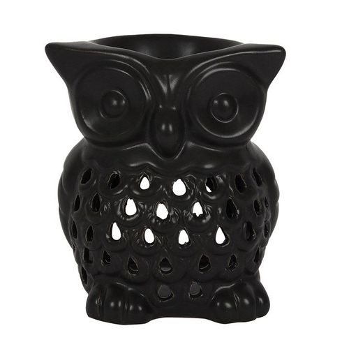 Black Owl Oil Burner | Inspired Creative Gifts | UK Supplier