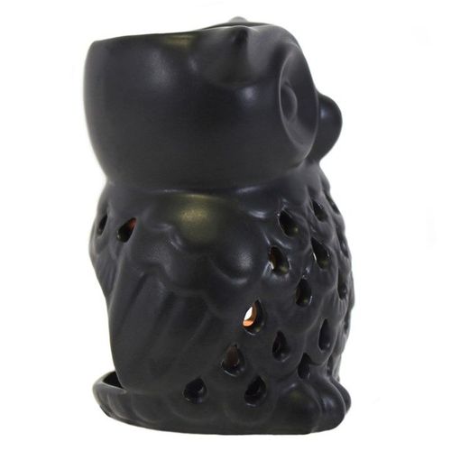 Black Owl Oil Burner | Inspired Creative Gifts | UK Supplier